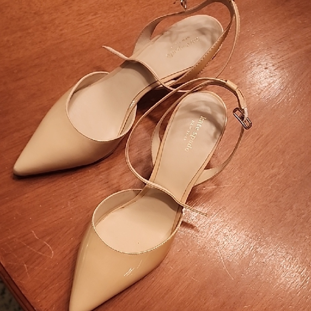 Kate Spade Nude Patent Leather Heels